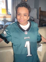 Amir’s Story - At home in his Eagles' jersey