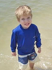 Young Zak at the beach