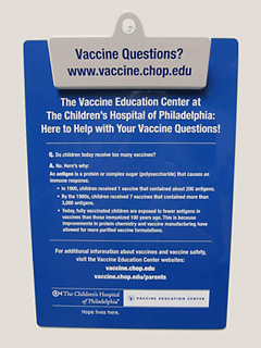 Vaccine clipboard