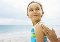 Child on the beach