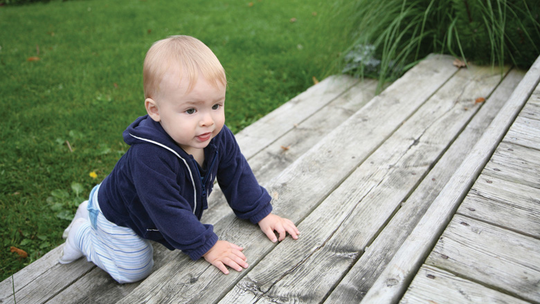 Baby Climbing Steps