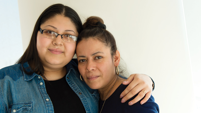 Vanessa with her mom Delia