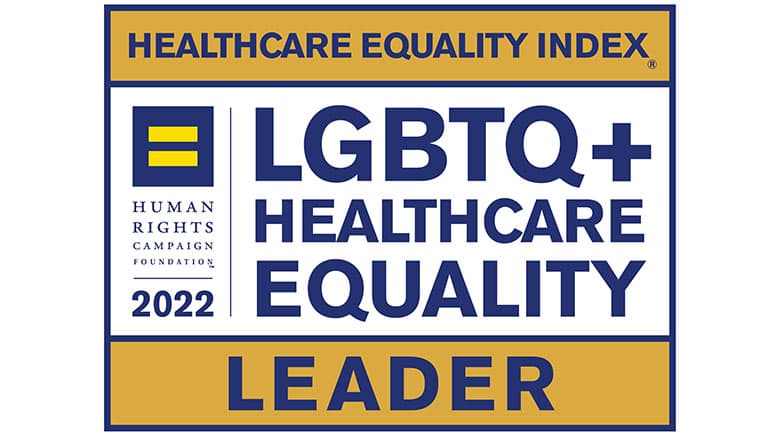 LGBTQ+ healthcare equality leader logo LGBTQ+ healthcare equality leader logo