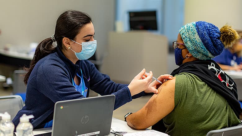 Example of school vaccine clinic