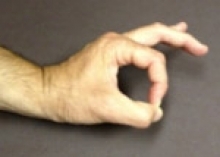 OK sign: Thumb IP joint flexion