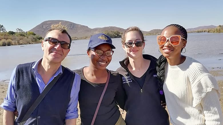 Dr. Laycock and her team in Botswana Dr. Laycock and her team in Botswana