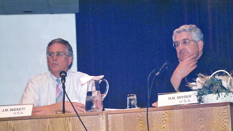 Drs. Duckett and Snyder present at a 1992 conference in Instanbul Drs. Duckett and Snyder present at a 1992 conference in Instanbul