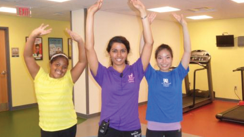 Residents and patient perform in Dance it Off video as part of their community pediatrics and advocacy program project