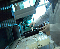 Images of Researcher in the Genomics Lab 