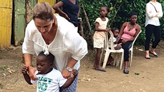 Helen helps Danilo Walk