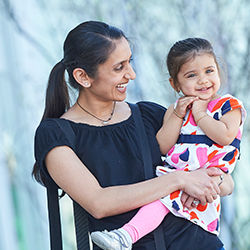 Mom with daughter