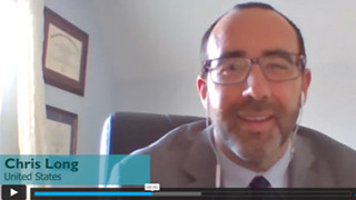 Webinar screen shot of Dr. Christopher Long