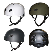 three multisport dual helmets