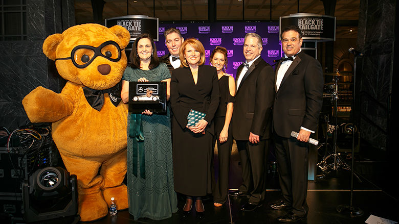 Group photo from Black Tie Tailgate