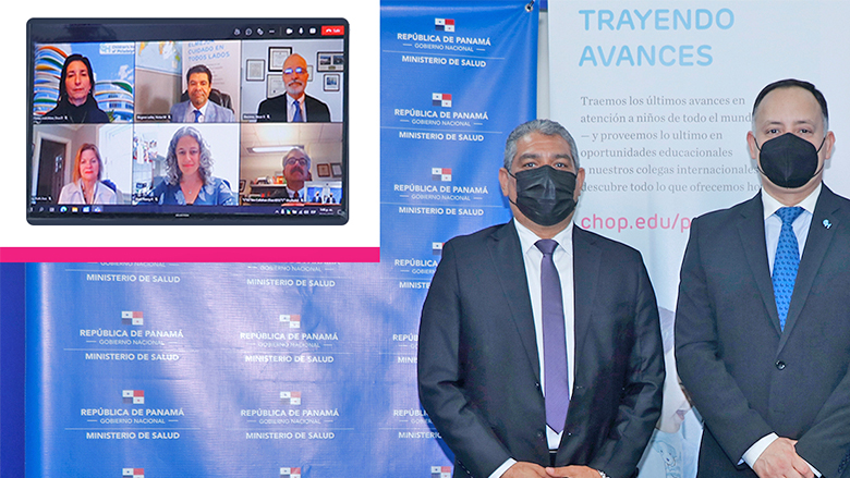 Members of CHOP via Zoom and members of Panama Ministry of Health