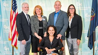 Yael Mossé, MD and CHOP leadership Yael Mossé, MD and CHOP leadership