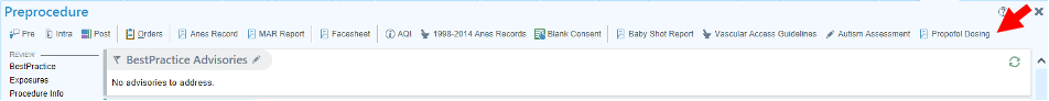 Preprocedure Epic Screenshot