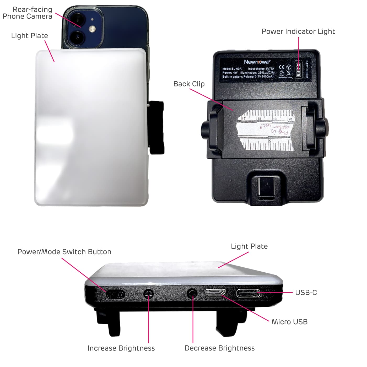 Newmowa SL-60AI, SART cart light diagram
