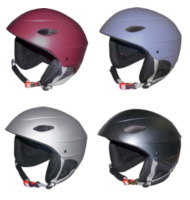 four ski/snowboard helmets
