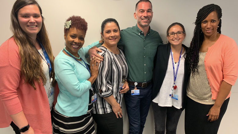 Social Workers Support Patients and Families Group of CHOP Employees