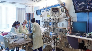 Post-Op ICU room with equipment