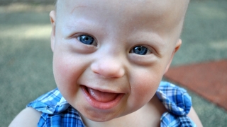 baby boy developmental smiling