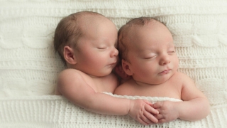 Barkhouse twins at birth