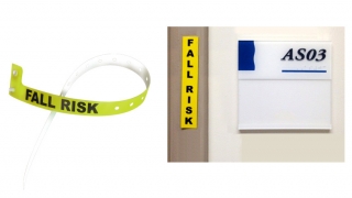 The Fall Risk wristband and magnet