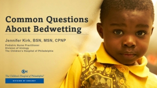managing bedwetting in children front page