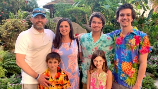 Joey and his family on vacation