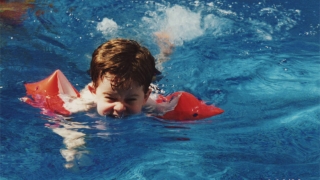 younger kendall swimming