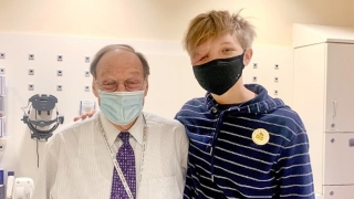 Conor with Dr. Katowitz