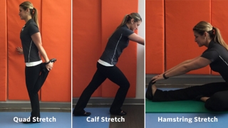 Stretches - Hamstring, Calf and Quad