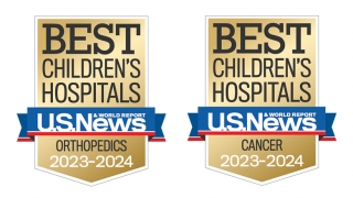 U.S. News & World Report Orthopedics and Cancer 2021-2022 badges