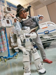 hospital robot with patient