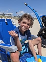 Evan on the beach