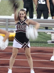 Haley cheerleading