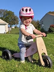Grace on her bike