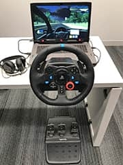 Virtual driving test simulator