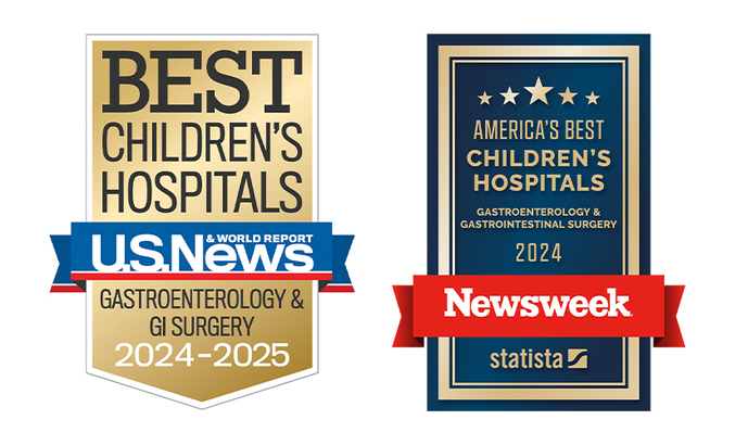 U.S.News & World Report | Best Children's Hospitals 2024-2025 | Gastroenterology & GI Surgery | Newsweek | America's Best Children's Hospitals | Gastroenterology & Gastrointestinal Surgery | 2024