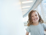Young girl smiling