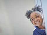Young child smiling