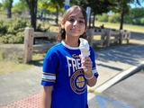 Rahemeen outside with an ice cream cone