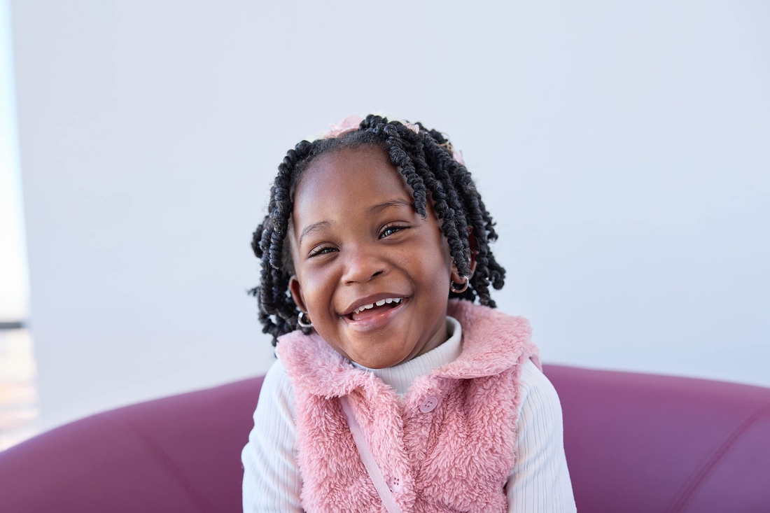 Little girl smiling