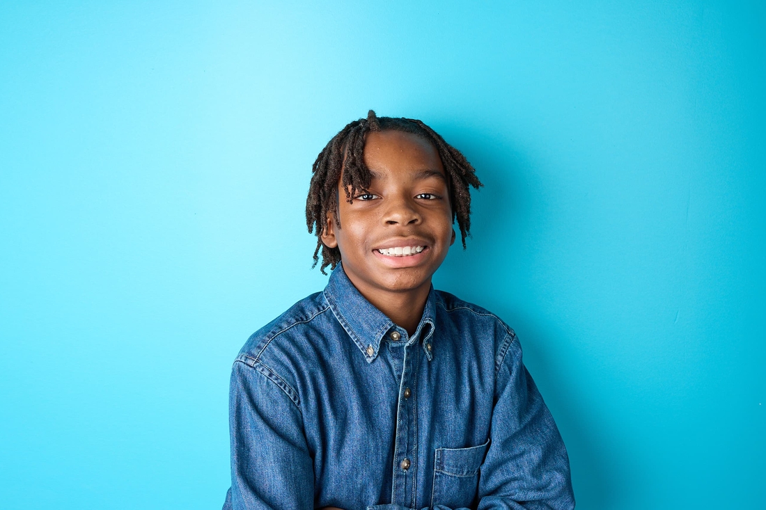 Young teen smiling