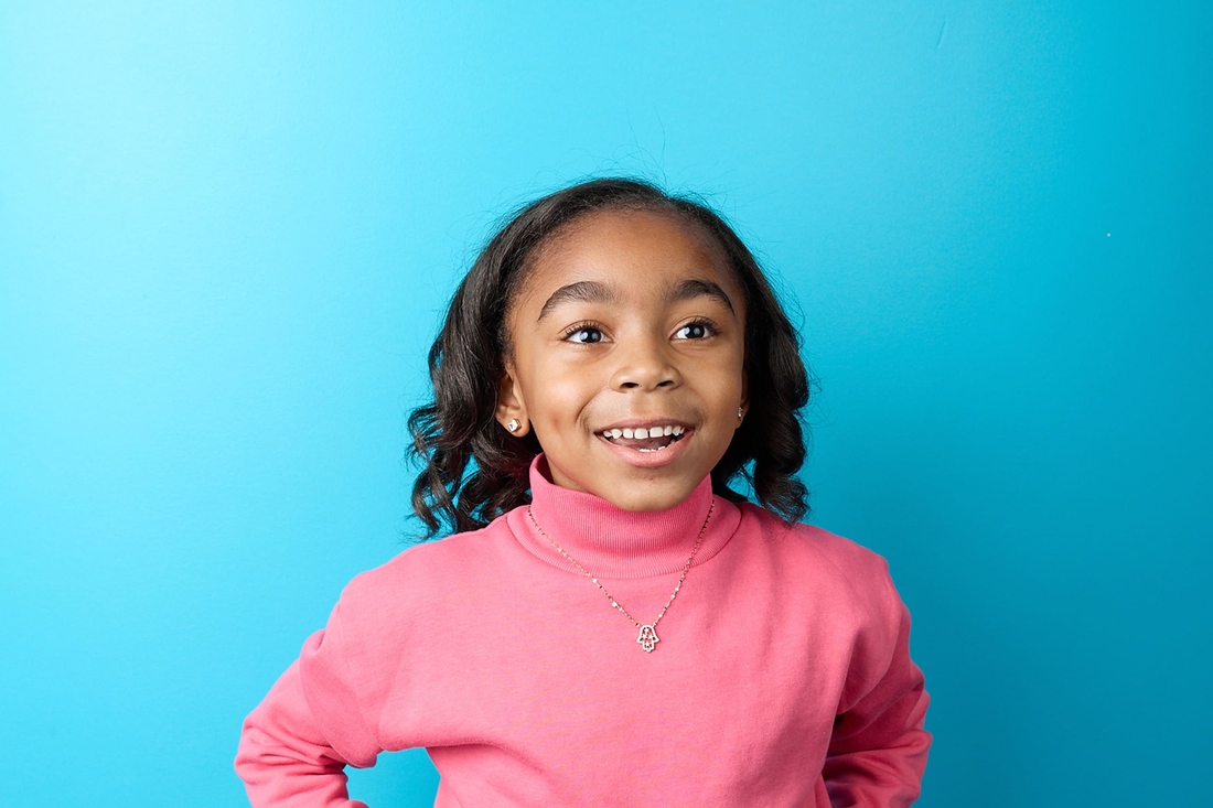 Young girl smiling