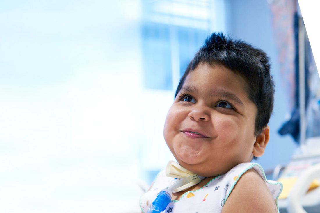 Little boy smiling.