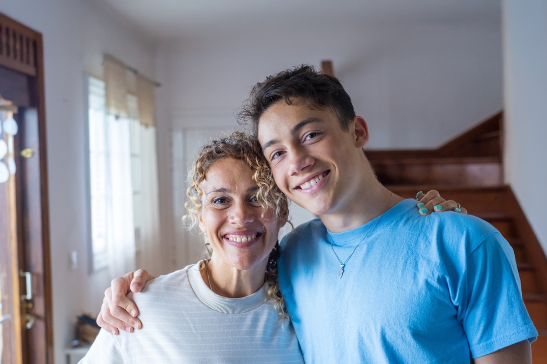 Mother and son