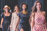 Models walking the runway