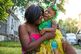 Klaire, with her mother, Diemmah